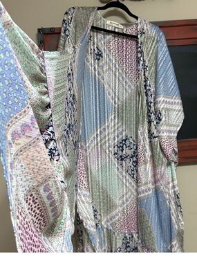 Three Bird Nest long Kimono size L/XL